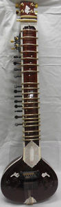 ELECTRIC SITAR WITH PICKUP AND FIBRE BOX PROFESSIONAL QUALITY~SITAR MINI SITAR