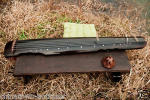48" Professional Guqin Chinese 7-stringed zither instrument Lian zhu Style #4041