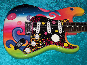 Universe Fender Stratocaster Guitar Strat MIM Mexican Mexico  painted in USA