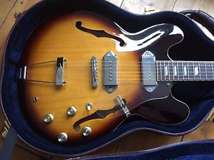 Peerless Songbird Casino Semi Acoustic Electric Guitar + Hard Case Korea