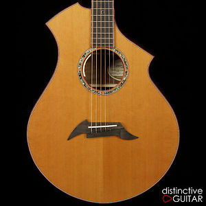 NEW BREEDLOVE EXOTIC CM CLASSIC E ACOUSTIC GUITAR BLACK WALNUT / RED CEDAR TOP
