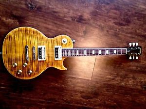 NEW VINTAGE V100AFD PARADISE FLAMED SLASH LP ELECTRIC GUITAR FREE CASE @ BIN