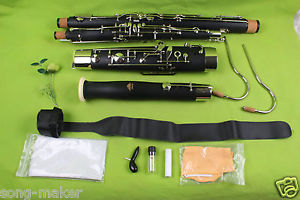 New High quality Bassoon C tone Ebonite 26 keys Fine quality Free case  #b10