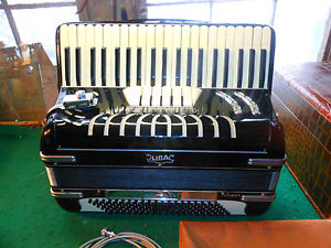 Vintage Lira Accordion 6 treble 3 bass w' Pick Up and cord and case