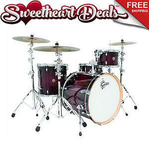 Gretsch Catalina Maple 4-Piece Shell Pack Drum Kit - Deep Cherry Burst - 22"