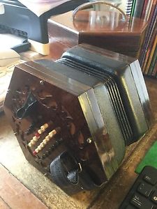 Wheatstone English Concertina + original rosewood case Previous Restoration NICE