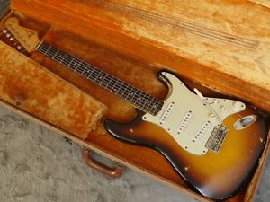 100% original Slab Board 1959 Fender Stratocaster+ OHSC 1st year rosewood