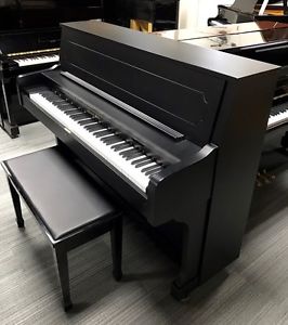 Charles R Walter Gothic 45" Studio Piano Satin Ebony Hand Built in U.S.A.