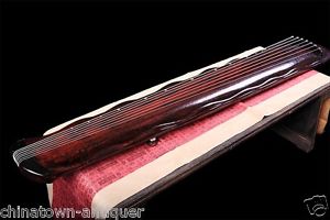 48" Professional Guqin Chinese 7-stringed zither instrument Plantain-leaf #4071