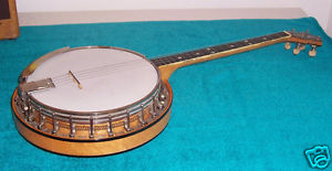 1920's 30's May Bell Style B 4 string Tenor Banjo Maple resonator Slingerland