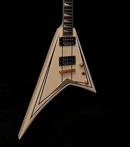 Jackson RRT-3 Rhoads Pro Series Electric Guitar - Ivory w/ Black Pinstripes