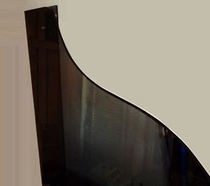 1/2" THICK SMOKED GLASS TOP for GRAND PIANO. STEINWAY, BALDWIN. PERFECT COND.