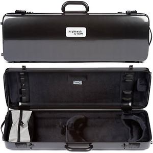 Bam France 2110XL Hightech 4/4 Violin Case: Black Carbon-Look Finish
