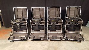 Lot of 4 x High End Systems Tecnospots with Cases