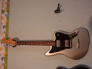 2011 FENDER BLACKTOP JAGUAR SILVER OFFSET GUITAR HH MIM XLT CONDITION!