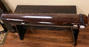Concert Chinese Aged Fir Guqin 7-stringed Zither Instrument