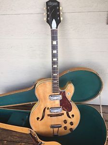1959 Harmony Meteor Hollowbody Guitar Vintage With Case