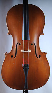 German or Czech cello 1940-50 and a bow
