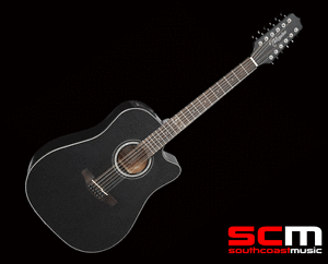 Takamine GD30CE-12 12 String Acoustic Electric Black Cutaway Guitar Brand New