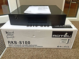 ROTEL RKB-8100 8 Channel Audio Power Amplifier / Amp *Used Once*
