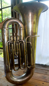 HAWKES & SON BBb TUBA! "THE EMPIRE" SILVER PLATED! PLAYS GREAT! $949