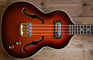 EXTREMELY RARE ABOUT 1966 HOYER 43 LONDON SEM ACOUSTIC VIOLIN BASS VIOLINEN BASS