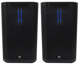 (2) Peavey RBN 112 12" 2000W Painted Wood Active PA Speakers+Ribbon Driver+DSP !