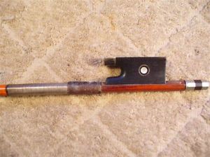 1947 Silver Mounted Emile A Ouchard French Violin Bow Frog, for parts