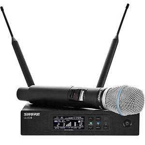 Shure QLXD24/B87A-H50 Digital Wireless Handheld Microphone System H50 Band