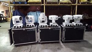 Lot of 6 x Martin Mac 2000 Wash WHITE with Cases