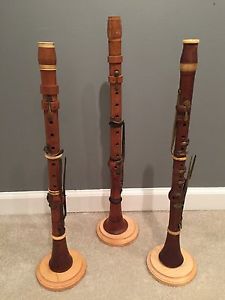 3 Antique Boxwood Clarinet Lot 4 Of 4