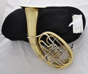 Professional JINBAO Gold 4 Rotary Valve Euphonium Bb horn White Copper Cylinder