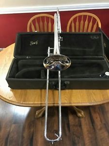 Bach Stradivarius F Trigger Trombone.  Model 36 In silver - Original Case