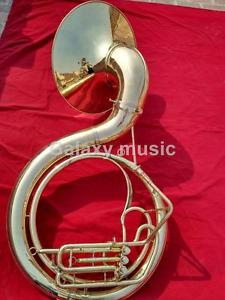 Sousaphone Big Size in 25" in Gold Lacquer With Free Mouth Pc & Case Box