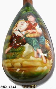 Antonio - Oil Painting & Mop Inlay Classical Bowl Back Mandolin-Hard Case 4643