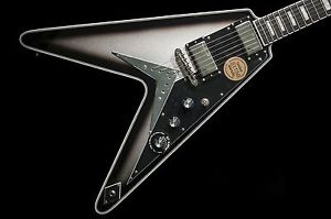 Epiphone Brent Hinds Signature Flying V Silverburst no case   mastodon