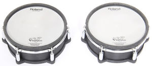 2x Roland PD-267X25.4cm Doppio Gancio Rete Elettronico Batteria Cuscinetto