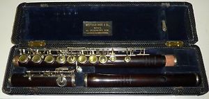 Antique Philharmonic Class B Montague Bros 65 Goldsmiths Row London flute