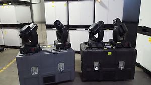 Lot of 4 nx Varilite VL 2000 Spots with Cases