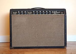 1965 Fender Deluxe Reverb Vintage Blackface Tube Amplifier Oxford 12K5-6, AB763
