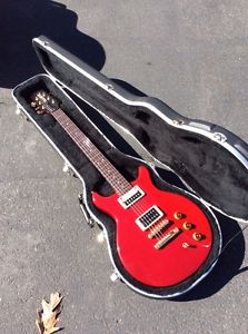 Hamer Double cutaway Crimson Red Transparent with case USA special