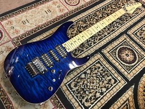 Free Shipping Used SCHECTER/NV-DX-24-AS Blue Sunburst/Maple Electric Guitar