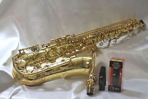 YAMAHA YAS 62 Alto Saxophone Purple font with Selmer mouth piece