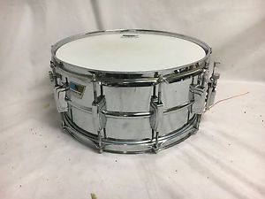 Vintage Ludwig Supraphonic John Bonham Snare Drum 6.5" X 14" Olive Badge
