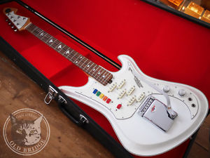 Teisco Spectrum 5 Pearl White 90s Reissue Model Used w / Hard case