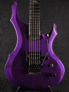 Free Shipping Used ESP Forest-G -See Thru Purple- 1990s Electric Guitar