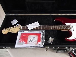 Left Handed Fender Standard Stratocaster with new Fender Pro series case Lefty