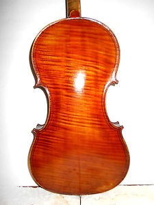 Old Antique Vintage French "Ch.J.B. Collin-Mezin" 1 Pc Back Full Size Violin