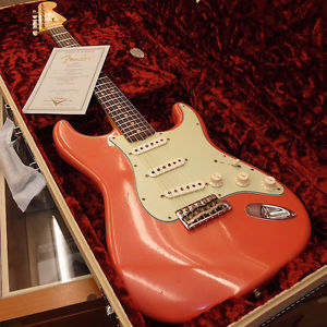 Used Fender Custom Shop 1963 Stratocaster -Faded/Aged Fiesta Red- 2016 Guitar