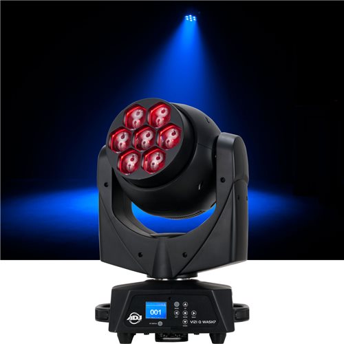 ADJ American DJ Vizi Q Wash7 7 x 40w RGBW LED Moving Head - New
